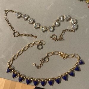 Stella and Dot blue and diamond necklace